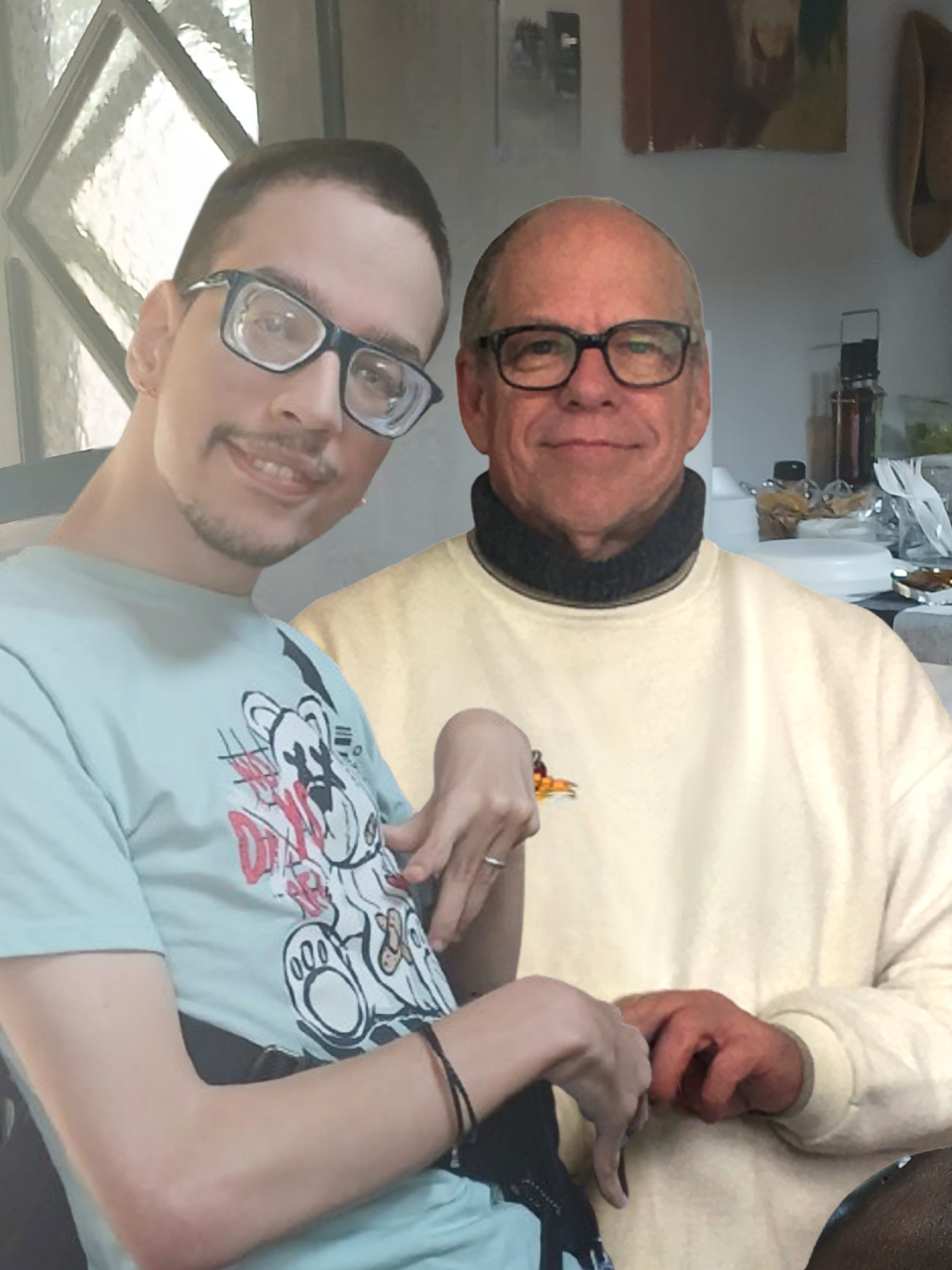 Kevin and Marco smiling together